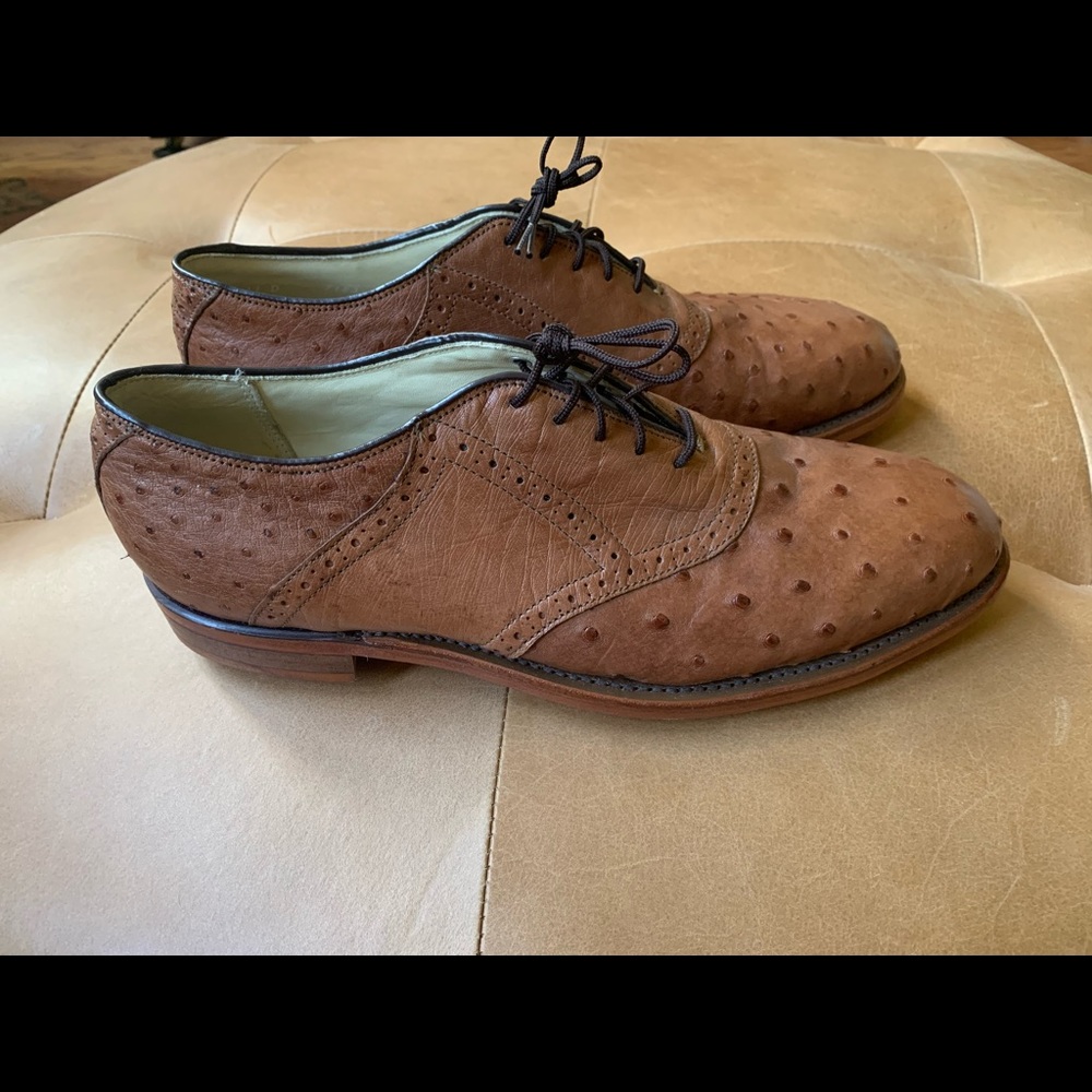 Fleming’s Distinctively Ostrich Golf Shoes Size 11